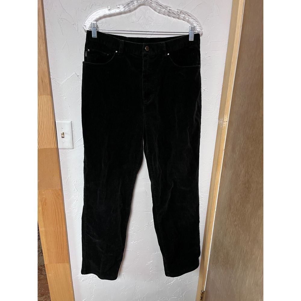 Lauren Jeans Co. Ralph Lauren Black Corduroy‎ Pants Women's Size 12